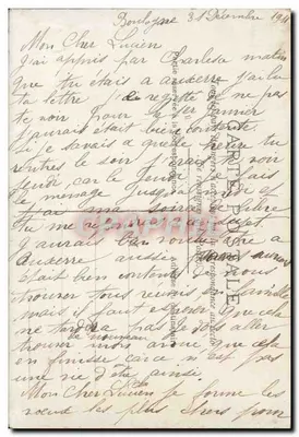 Młoda kobieta trzymająca bukiet — Szczęśliwy Nowy Rok — CIRCE nr 4818 — Rewers