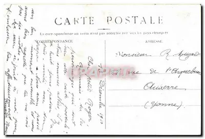 Młoda kobieta i mężczyzna w stroju — studio fotograficzne — datowane 1910 — Rewers
