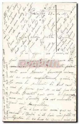 Coração palpitante — cena romântica — Paris, n° 330 — Verso