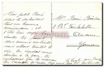 Dziewczyna w różowej sukni — urodziny — S.A. 4620 — Rewers