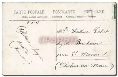 Uma mulher sorridente em um quadro floral — 'Um Beijo' — editor anônimo, n° 456 — Verso