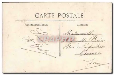 Mulher segurando um cesto de flores — 'Neureuse Année' — Parron P. 593 — Verso