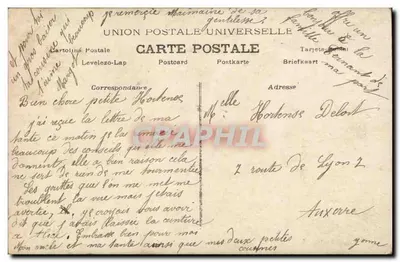 Jonge vrouw met bos rozen — A.N. Paris, n° 889 — Achterkant