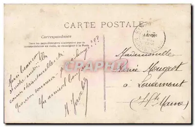 Jovem mulher com buquê de rosas — J.L.C. — n°1140 — Verso