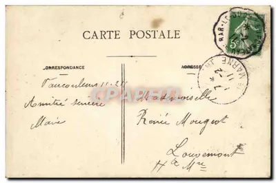 Coppia in abiti dell'epoca — poema d'amore — H.K.C. n°3151 — Verso