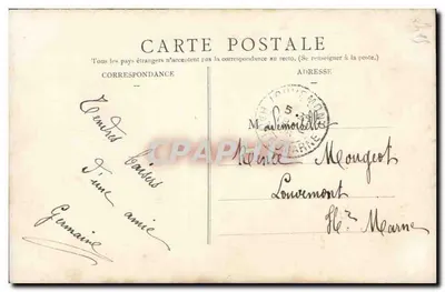 Mulher em um quadro de rosas — carta postal da África Francesa — n°340 — Verso