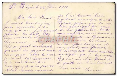 Mulher sorridente com buquê de flores — cartão postal editado por 'ALLY'S 668' — carimbo postal francês 1 franco — Verso