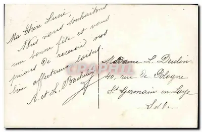 Młoda kobieta z różami — P.H. Paryż nr 362 — datowana 1913 — Rewers