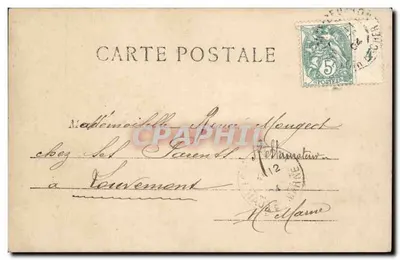Je Porte Bonheur — jovem mulher sorridente segurando um buquê — editor J.H. n°3 — Verso