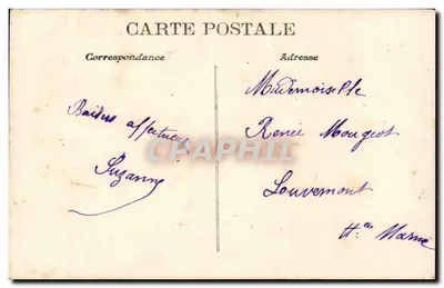 Casal à beira de um lago — texto romântico — A.M.S. n°545 — Verso