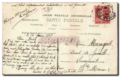 Homem com bigode — cartão de boas-vindas com pensamentos — LOTUS n°519 — Verso