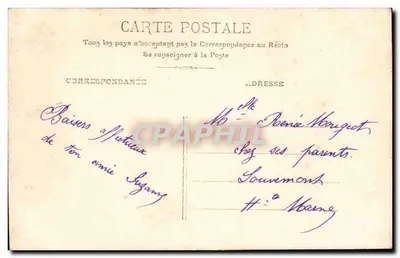 Jovem mulher com buquê de flores — E.L.D. n°4103 — Verso