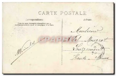 Vrouw met rozenmandje — Gelukkige verjaardag — uitgever A.Y.S. n°667 — Achterkant