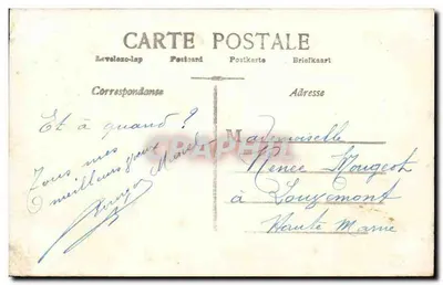 Retrato de homem — Boa Ano — J.E. Paris, n°215 — Verso