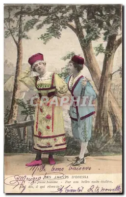 Les Amants d'Odesssa — scène de couple en costume — éditeur Mougeot