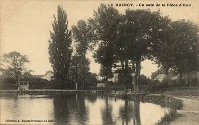 Le Raincy — Um canto da Pièce d'Eau — Coleção A. Moquet-Portelance
