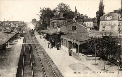 MAISONS-LAFFITTE — A Estação — Imp. fot. V. Apelie, Asnières Paris