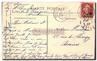 Meudon — Widok panoramiczny i Orphelinat Val-Fleury z tarasu — n° 32 — Rewers