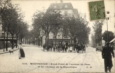 Montrouge - Rond-Point da avenue du Parc e da Avenue de la République — E. M. n°1032