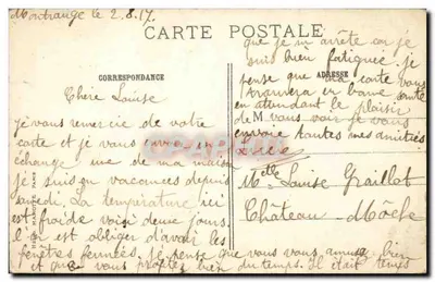 Montrouge - Rond-Point da avenue du Parc e da Avenue de la République — E. M. n°1032 — Verso