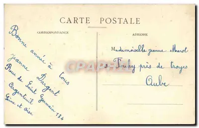 Duchowny z Pontoise — scena kazania — wydawca L. Annois — Rewers
