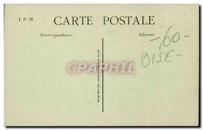PRÉCY-sur-OISE — Praça da Igreja — Ed. A. Fouilloux — Verso