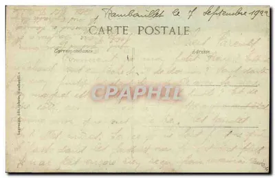 Rambouillet - Château du Vieux-Moulin — publisher Lagrange, n° 218 — Back