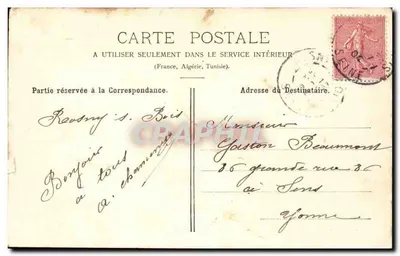 Rosny-sous-Bois — A Estação — P. Marmuse, Paris, n°3 — Verso