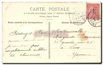 Rosny-sous-Bois — Rue de Neuilly — Café do Caminho de Ferro e agência imobiliária — Verso