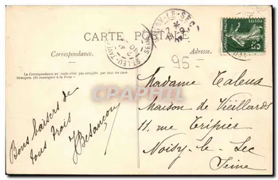 Saint-Leu-Taverny — Przecinek ulicy Pontoise i ulicy Boissy — E. Lémire, wyd. w Saint-Leu-Taverny — Rewers