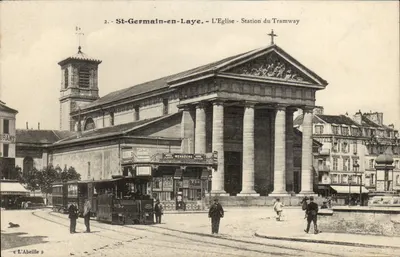 St-Germain-en-Laye - Die Kirche - Tramway-Station — L'Abeille