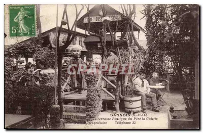 Sannois (S.-et-O.) — Terrasse Ruslique do Pai la Galette — Victor D'Inon, proprietário