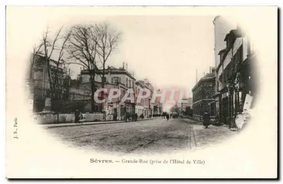 Sèvres — Grande-Rue (vista da Prefeitura) — J.S., Paris