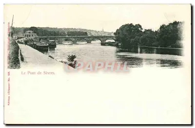 Le Pont de Sèvres — vue du pont sur la Seine — Édition Tramont, No. 928