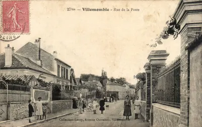 Villemboble - Rue de la Poste — Coleção Leroy, Avenue Outrebon — editor desconhecido, n° de série 27bis