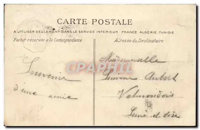 Beaumont (S.-et-O.) — O Hotel dos Quatro Filhos Aymon — A C.P.A. — Verso