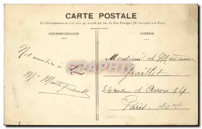 Powodzie w Paryżu 1910 — Billancourt, Trasa do Versailles — Cliché G. Devé — Rewers