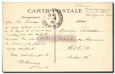 Boulogne-sur-Seine — Grande Rue — Wydawca E.D. n°5 — Rewers