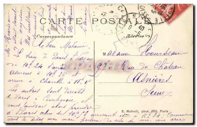 Chaville — Floresta de Meudon, O Lago das Caranguejas — E. M. — Verso