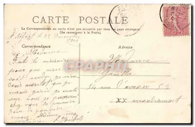 O Ponte de Charenton — Arredores de Paris — Coleção F. Fleury, n° 346 — Verso