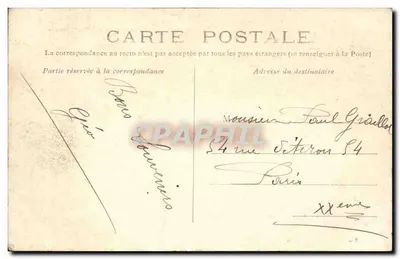 Corbeil — Porto dos Bas-Vignons — Edição E. Laurain — Verso