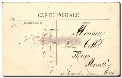 Estabelecimento Penal de Fresnes — Vista geral das 3 divisões — Coleção Carpéntier — Verso