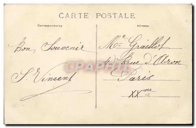 Gournay — A Praça Nacional, Entrada da Rue de Paris — J. Guillotte filho, editor — Verso