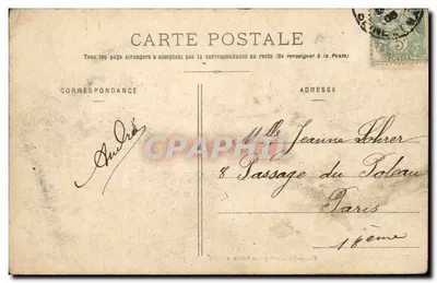 Lagny - Rua Gambetta — Edição Michel, Magnanis Réunis, 8 Lagny — Verso