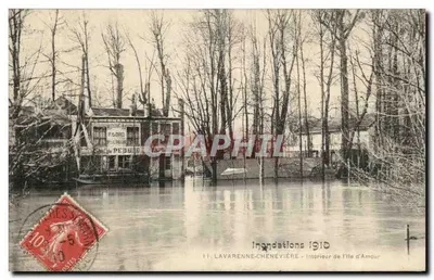 1910 की बाढ़ — आईल डी अमौर के अंदर — लावरेन्न-शेनेवियर