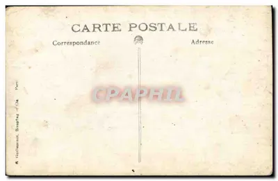 Soldado e mulher com braçadeira da Cruz Vermelha — Editor: F. GUILLEMINOT, Paris — Verso