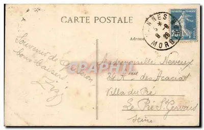 Presqu'île de Quiberon (Morbihan) — Arche de Port-Blanc — Vue de l'extérieur — Collection L. Laurent — Rewers