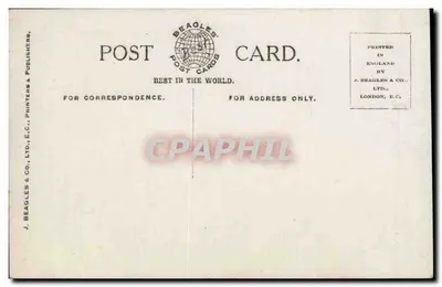 S.M. Rey Jorge V y S.A.R. Duque de Cornualles — Beagles' Postcards n° 1016.E — Reverso