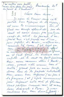 Molino de viento holandés — paisaje rural — texto impreso 'Mooi Nederland' en la parte inferior — Reverso