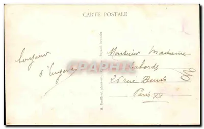 Péronne - Rue St-Sauveur — historische uitzicht met uitgever M. Sonillard, serie-nummer niet zichtbaar — Achterkant
